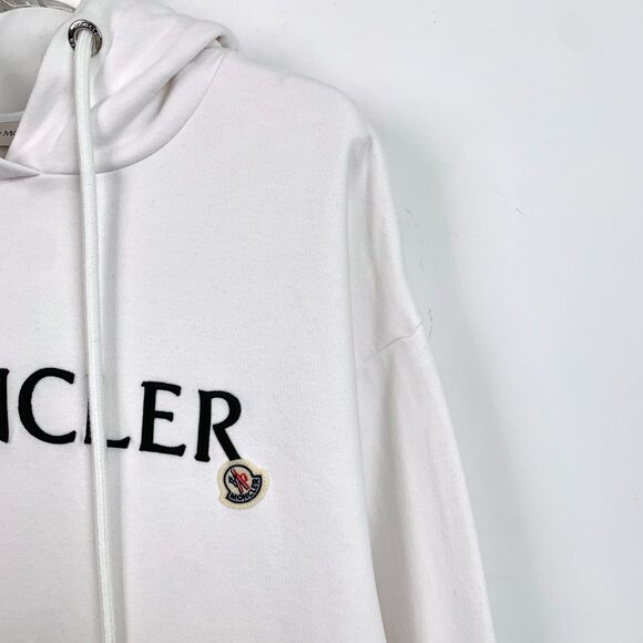 Moncler White Hoodie Sweatshirt S - Picture 3 of 8